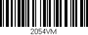 Código de barras (EAN, GTIN, SKU, ISBN): '2054VM'