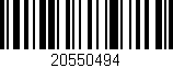 Código de barras (EAN, GTIN, SKU, ISBN): '20550494'