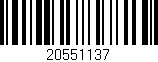 Código de barras (EAN, GTIN, SKU, ISBN): '20551137'
