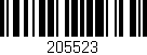 Código de barras (EAN, GTIN, SKU, ISBN): '205523'