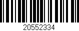 Código de barras (EAN, GTIN, SKU, ISBN): '20552334'