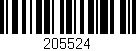 Código de barras (EAN, GTIN, SKU, ISBN): '205524'