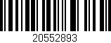 Código de barras (EAN, GTIN, SKU, ISBN): '20552893'