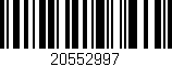 Código de barras (EAN, GTIN, SKU, ISBN): '20552997'