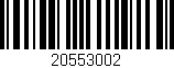 Código de barras (EAN, GTIN, SKU, ISBN): '20553002'