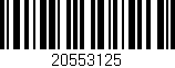 Código de barras (EAN, GTIN, SKU, ISBN): '20553125'