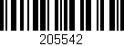Código de barras (EAN, GTIN, SKU, ISBN): '205542'