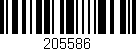 Código de barras (EAN, GTIN, SKU, ISBN): '205586'