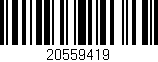 Código de barras (EAN, GTIN, SKU, ISBN): '20559419'
