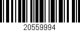 Código de barras (EAN, GTIN, SKU, ISBN): '20559994'