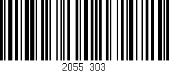 Código de barras (EAN, GTIN, SKU, ISBN): '2055/303'