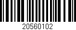 Código de barras (EAN, GTIN, SKU, ISBN): '20560102'