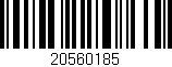Código de barras (EAN, GTIN, SKU, ISBN): '20560185'