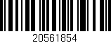 Código de barras (EAN, GTIN, SKU, ISBN): '20561854'