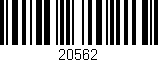 Código de barras (EAN, GTIN, SKU, ISBN): '20562'