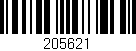 Código de barras (EAN, GTIN, SKU, ISBN): '205621'