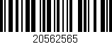 Código de barras (EAN, GTIN, SKU, ISBN): '20562565'