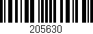 Código de barras (EAN, GTIN, SKU, ISBN): '205630'
