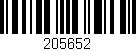 Código de barras (EAN, GTIN, SKU, ISBN): '205652'