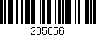 Código de barras (EAN, GTIN, SKU, ISBN): '205656'