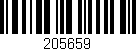 Código de barras (EAN, GTIN, SKU, ISBN): '205659'