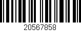 Código de barras (EAN, GTIN, SKU, ISBN): '20567858'