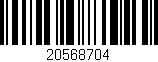 Código de barras (EAN, GTIN, SKU, ISBN): '20568704'