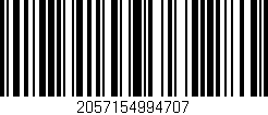 Código de barras (EAN, GTIN, SKU, ISBN): '2057154994707'