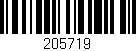 Código de barras (EAN, GTIN, SKU, ISBN): '205719'