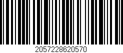 Código de barras (EAN, GTIN, SKU, ISBN): '2057228620570'