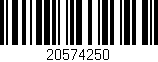 Código de barras (EAN, GTIN, SKU, ISBN): '20574250'