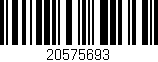 Código de barras (EAN, GTIN, SKU, ISBN): '20575693'