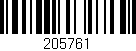 Código de barras (EAN, GTIN, SKU, ISBN): '205761'