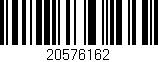 Código de barras (EAN, GTIN, SKU, ISBN): '20576162'