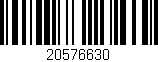 Código de barras (EAN, GTIN, SKU, ISBN): '20576630'