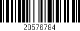 Código de barras (EAN, GTIN, SKU, ISBN): '20576784'