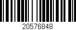 Código de barras (EAN, GTIN, SKU, ISBN): '20576848'