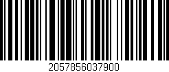 Código de barras (EAN, GTIN, SKU, ISBN): '2057856037900'