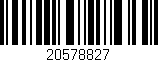 Código de barras (EAN, GTIN, SKU, ISBN): '20578827'