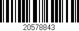 Código de barras (EAN, GTIN, SKU, ISBN): '20578843'