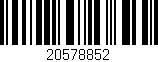 Código de barras (EAN, GTIN, SKU, ISBN): '20578852'