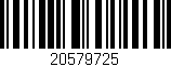 Código de barras (EAN, GTIN, SKU, ISBN): '20579725'