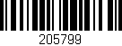 Código de barras (EAN, GTIN, SKU, ISBN): '205799'