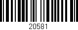 Código de barras (EAN, GTIN, SKU, ISBN): '20581'