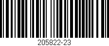 Código de barras (EAN, GTIN, SKU, ISBN): '205822-23'