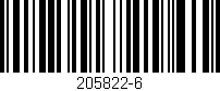 Código de barras (EAN, GTIN, SKU, ISBN): '205822-6'