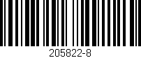 Código de barras (EAN, GTIN, SKU, ISBN): '205822-8'