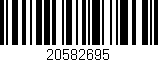 Código de barras (EAN, GTIN, SKU, ISBN): '20582695'