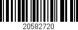 Código de barras (EAN, GTIN, SKU, ISBN): '20582720'