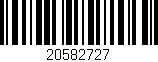 Código de barras (EAN, GTIN, SKU, ISBN): '20582727'